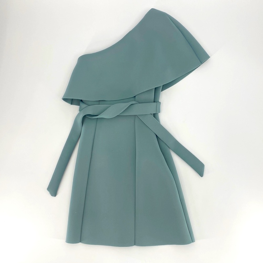 NWT ASOS Sea-foam Blue One Shoulder Short Dress